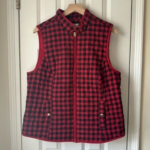Croft & Barrow Buffalo Checkered Vest